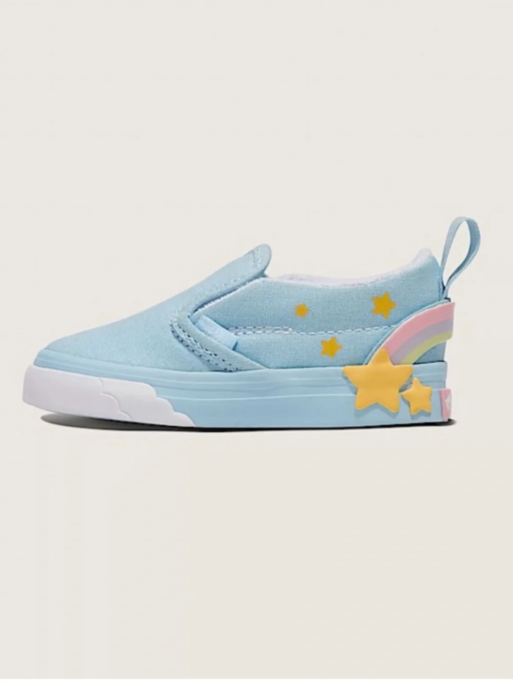 Vans Toddler shooting star rainbow Classic Slip-On V Shoe size 9